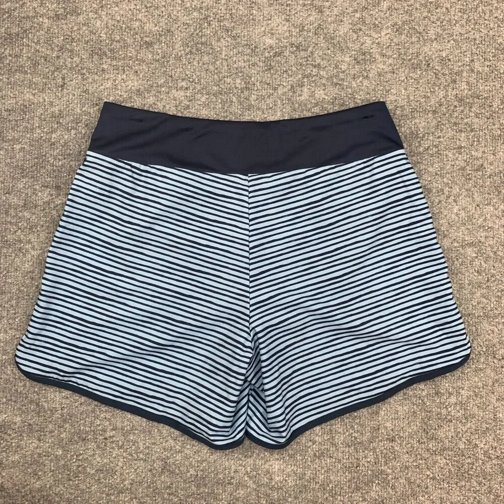 Hang Ten Swim Short Womens XS Extra Small UV Protect UPF 50+ Striped Pull On